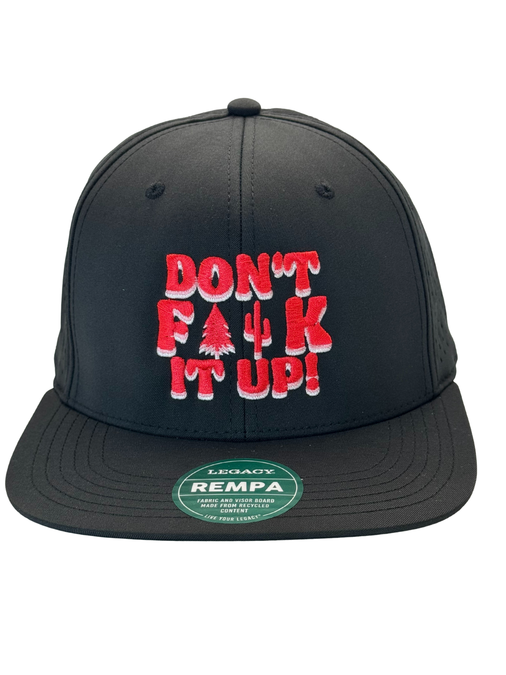 Don't F#%k It Up! - Black - Recycled Fabric