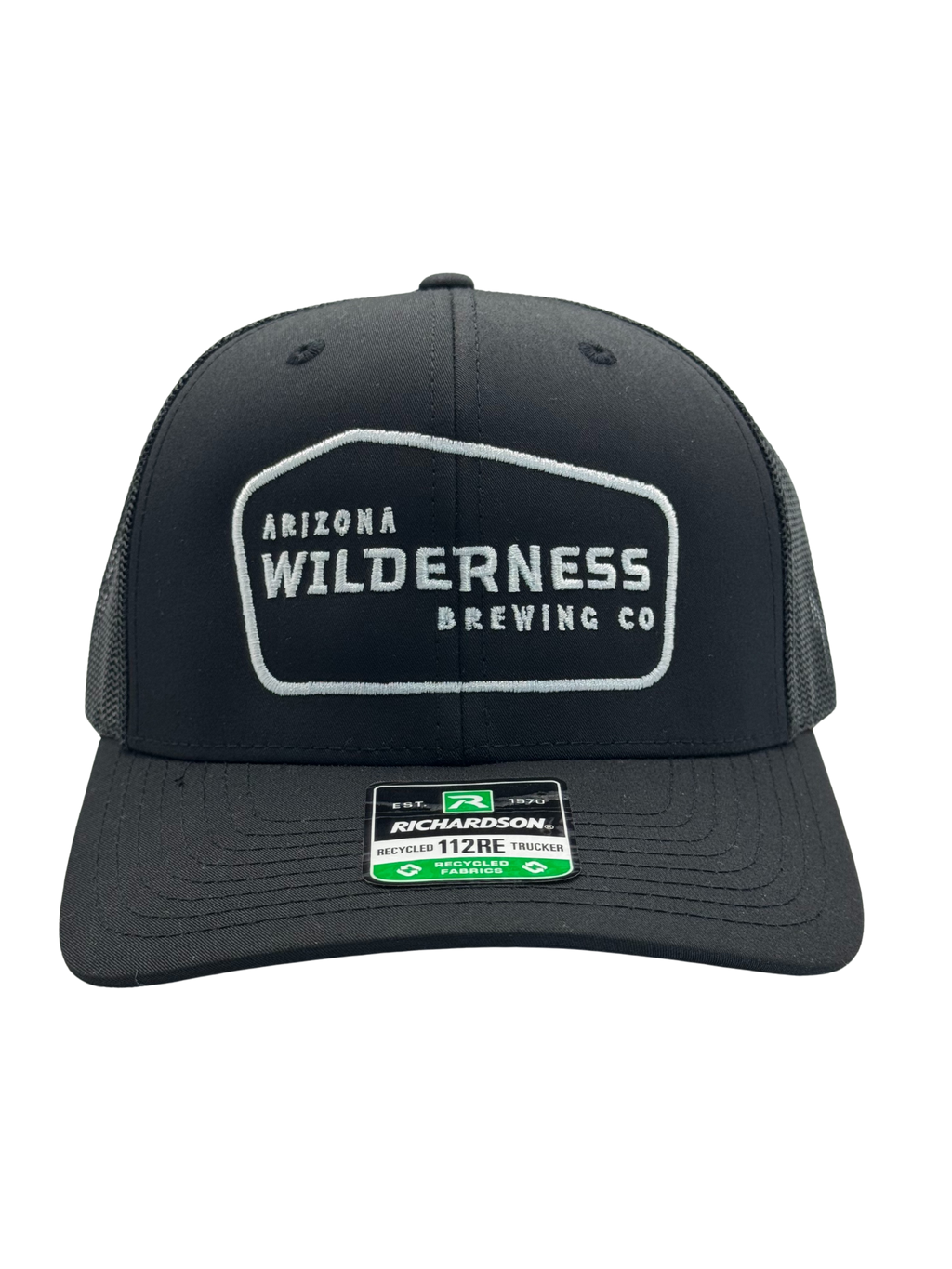 Trucker Hat - Sign Logo - Black - Recycled Fabric!