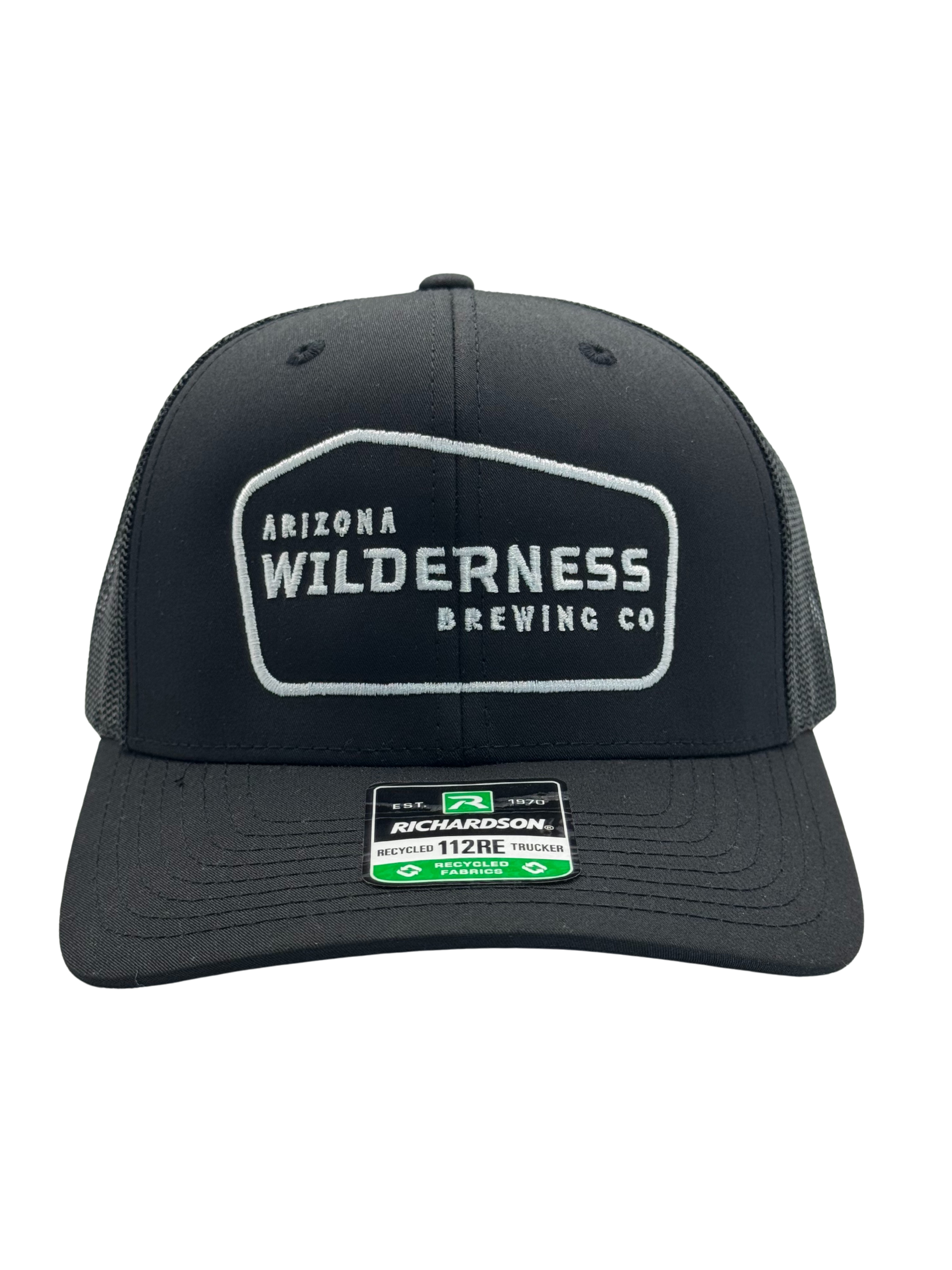 Trucker Hat - Sign Logo - Black - Recycled Fabric!