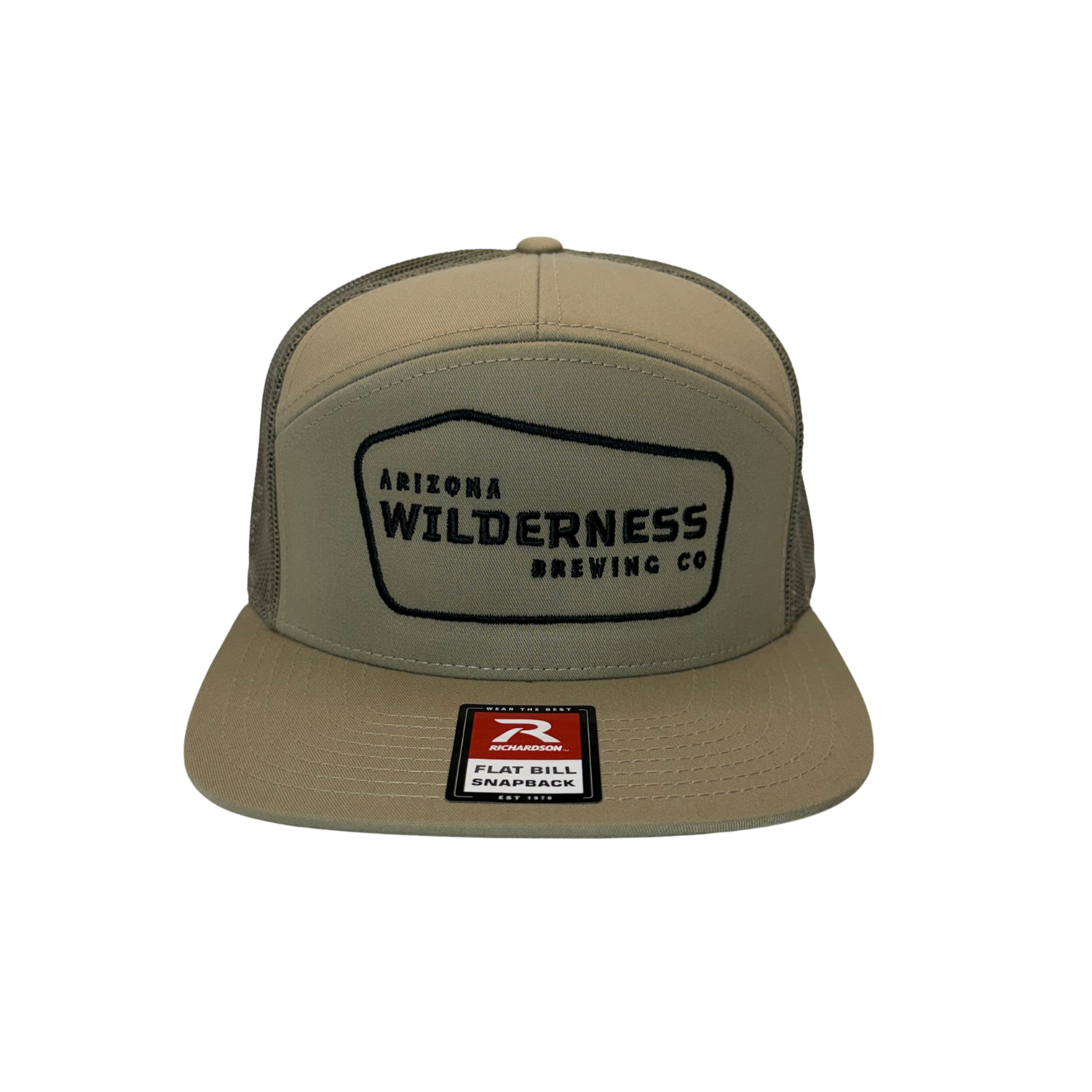 Trucker Hat - Sign Logo - Black on Khaki