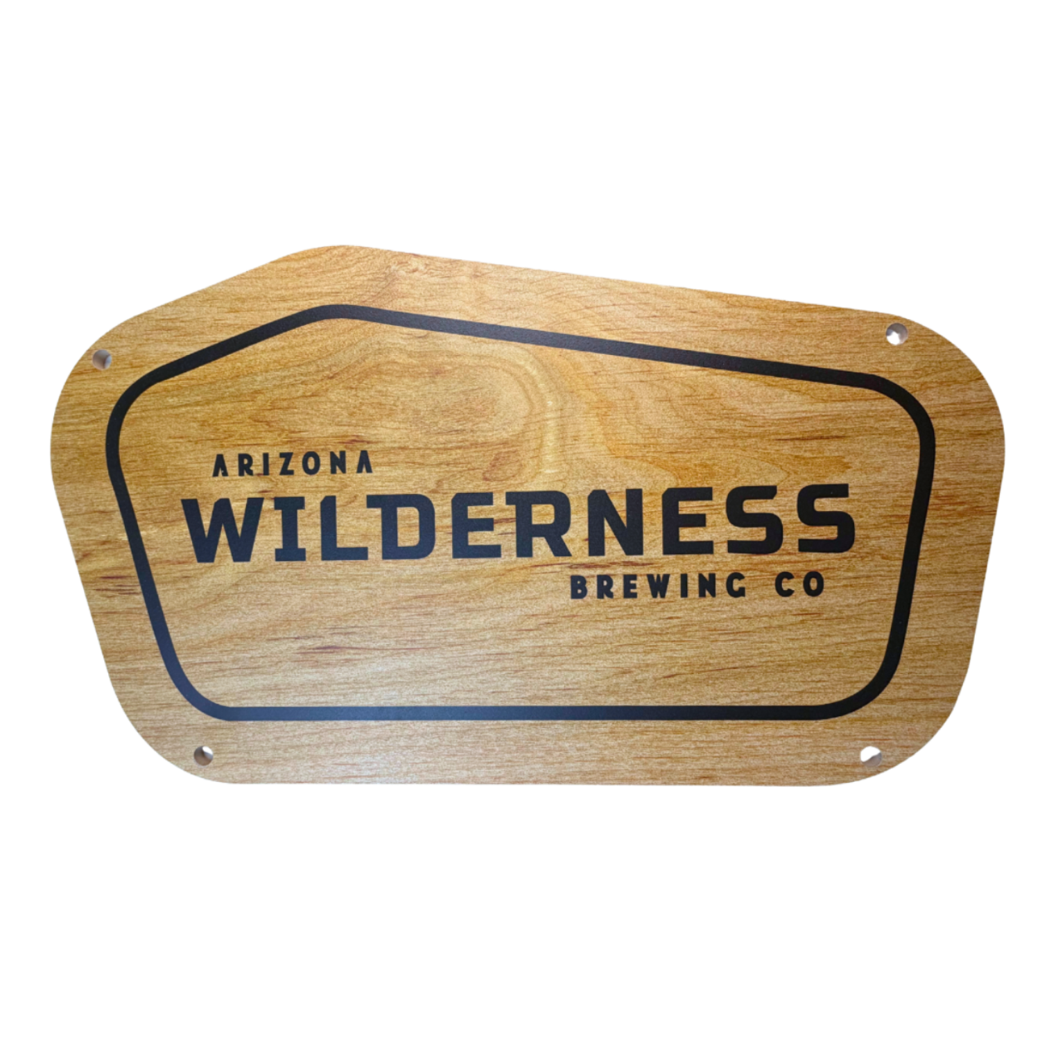Wood Logo Sign