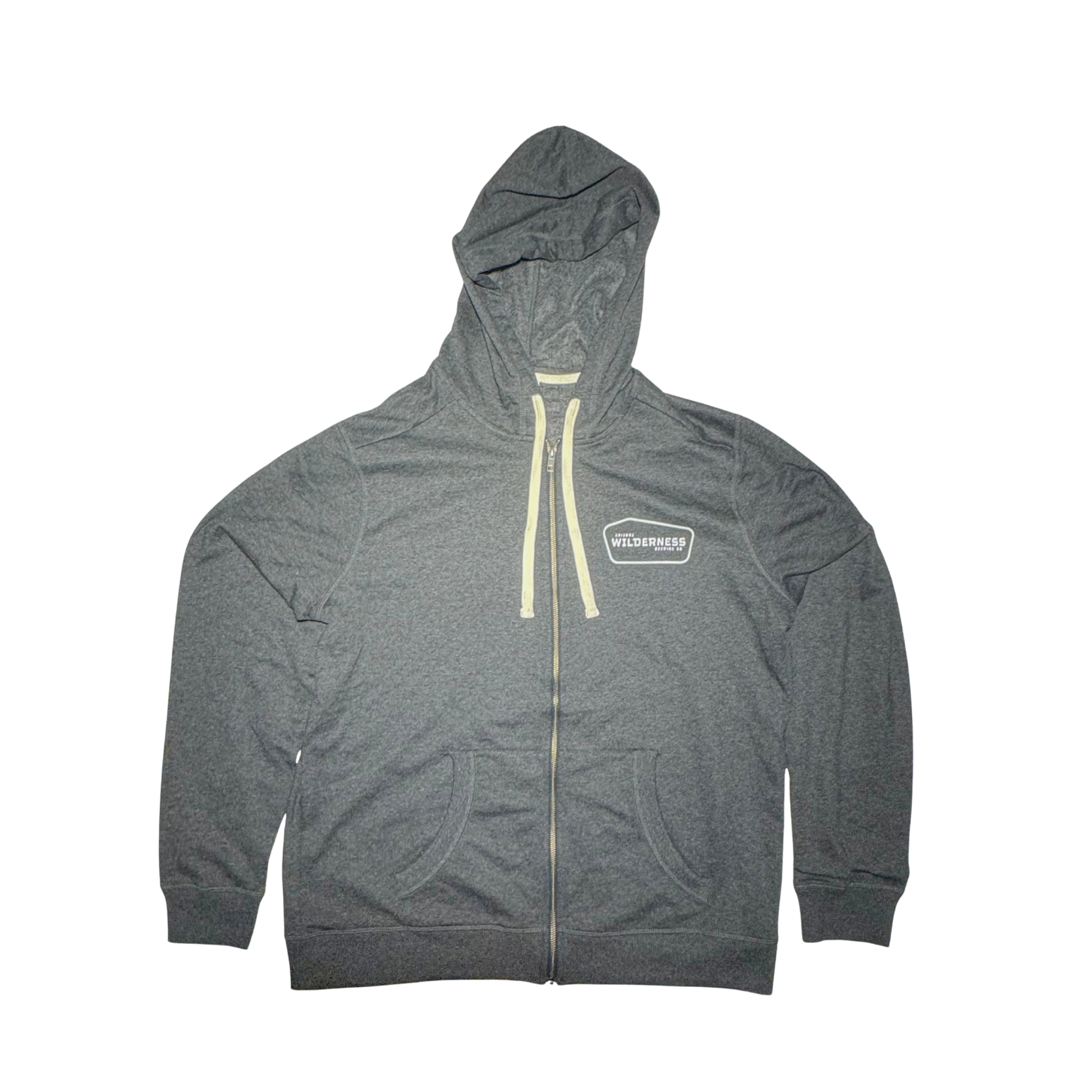 Zip-Up Hoodie - Heather Charcoal - 100% Recycled Fabric